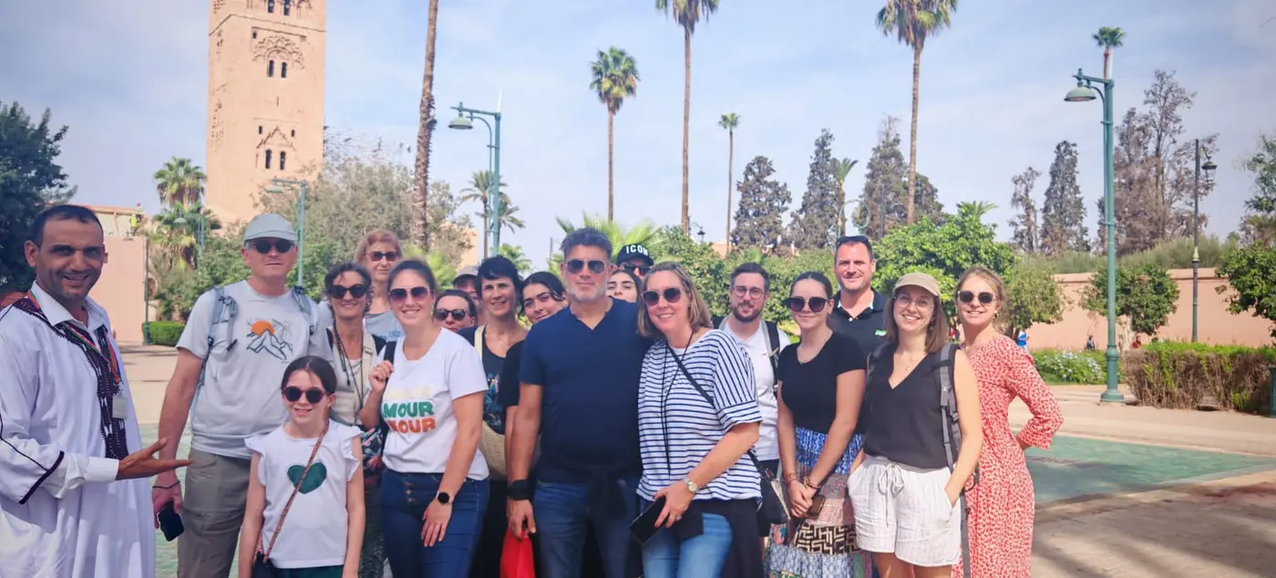 Youssef welcoming travellers to Morocco